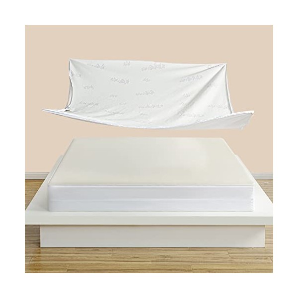 Jet's Home Twin Mattress Protector with Zipper- 360 Top Removable