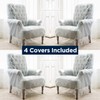 PackRite 4 Pack Plastic Chair Cover for Moving and Storage,
