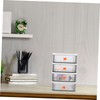 SHOWERORO Desktop Organizer for Office Multi-level Pp Plastic Box Mini