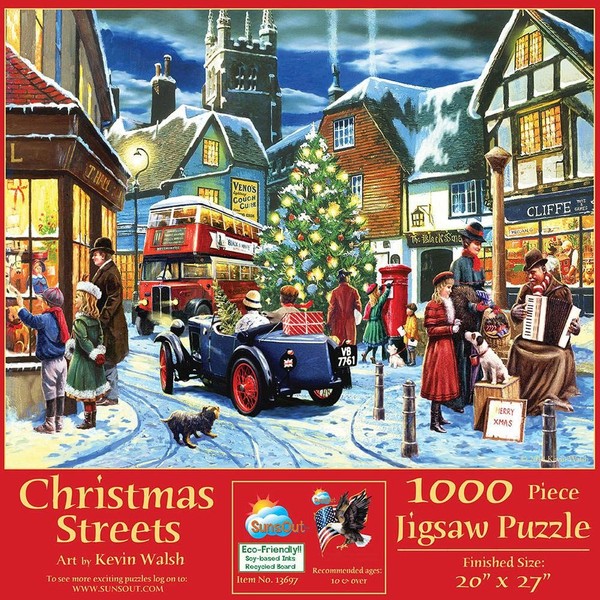 Christmas Streets 1000 pc Jigsaw Puzzle