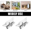 Pack of 4 Spring Hinges Self-Opening, 304 Stainless Steel Self-Closing