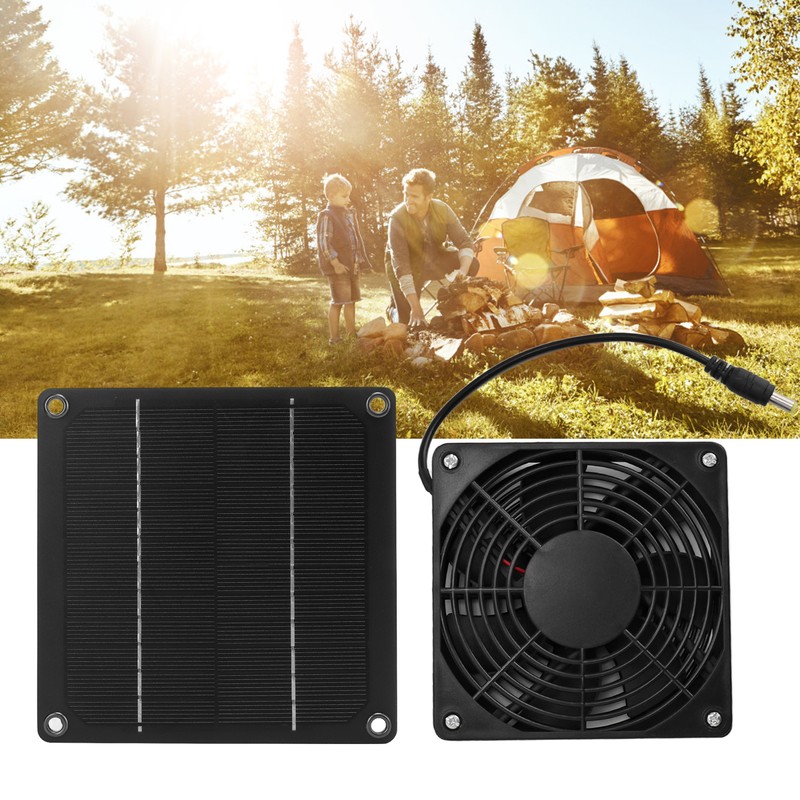Solar Fan Effective Cooling Safety Protection Easily Install 3W 43.4CFM