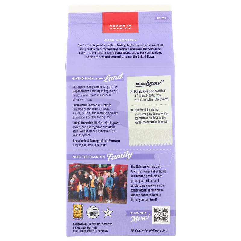 Ralston Family Farms Purple Rice, 16 OZ