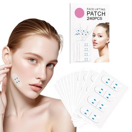 Pack of 240 Face Lifting Tape, Lifting Stripes Face, Facelift Tape Invisible, Immediately Tightens and Tightens, Invisible and Seamless, Comfortable to Wear All Day