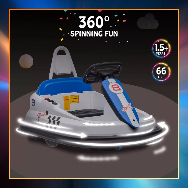 Unbranded Bumper Car for Kids 360° Rotation 6V Electric Ride