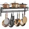 CHOEZON Hanging Pot Rack, Wall-Mounted Pot Rack, Kitchen Cookware Organizer,