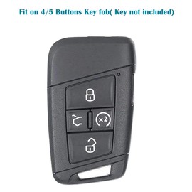 vurbemes 360 Degree Soft TPU Protector Key Fob Cover Case Compatible with 2022 2021 2020 2019 VW Volkswagen Jetta Tiguan Atlas Passat Golf Key Fob (Green)