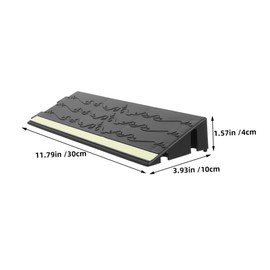 OATIPHO Rubber Ramp for Doorways Durable Indoor Bathroom Threshold Ramp Versatile Slope Climbing Design for Easy Access Slip Resistant for Safe Nighttime Use