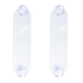 BOXOB 2pcs EZ Pass Holder, EZ Pass Strips with Adhesive & Strong Suction Cups Universal Transponder Windshield Mount for All Major Toll Passes