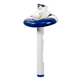 Pool Stick Thermometer Animal Design Polar Bear with Glasses Fun Floating