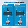 Momentary Toggle Switch, Malictele SPDT 3Pin (ON)-Off-(ON) Waterproof Toggle Switch