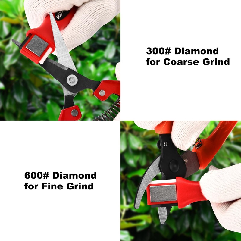 SUCA Blade Sharpener for Garden Tools, 4 in 1 Tool