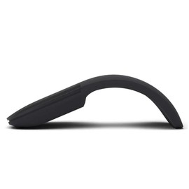 J-ouuo Bluetooth Foldable Wireless Ergonomic Arc Touch Computer Mouse Silent PC Mouse(Black)