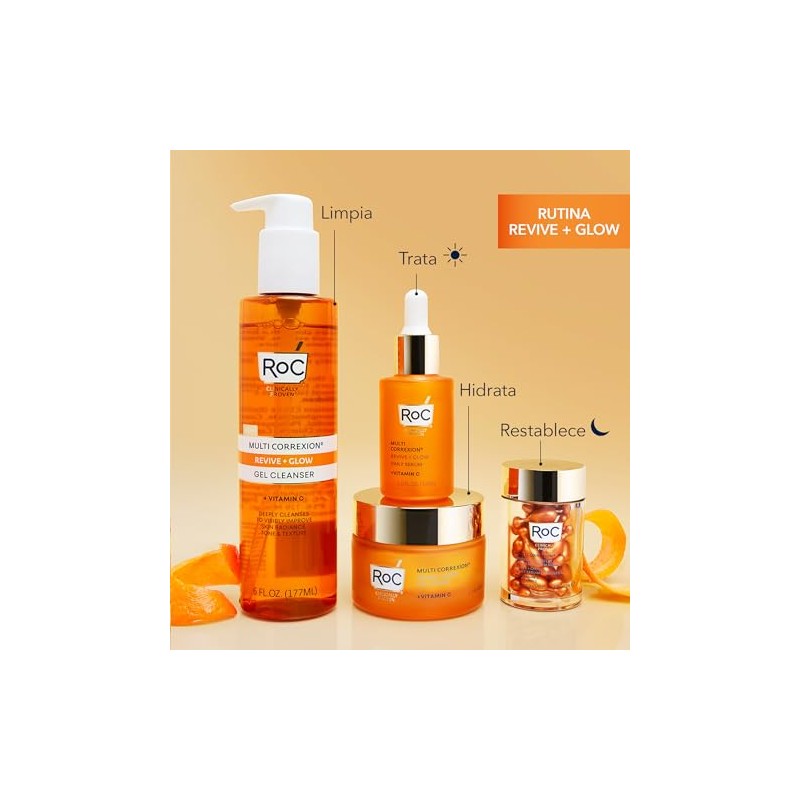 RoC Multi Correxion Revive Glow Vitamin C Night Serum Capsules