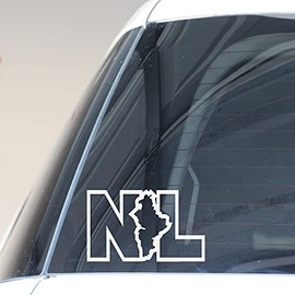Nuevo Leon NL Mexico ESTADO State Monterrey Decal Window Sticker - Design #2 (2.5" Tall X 4" Wide)