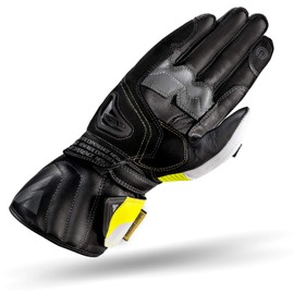 SHIMA STR-2 Motrocycle Gloves for Men - Touchscreen Summer Sport Leather Biker Riding Gloves with Protectors, Reinforced Palm (Fluo, 3XL)