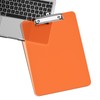 Hnogri Plastic Clipboards, Orange Clip Board Standard A4 Letter Size