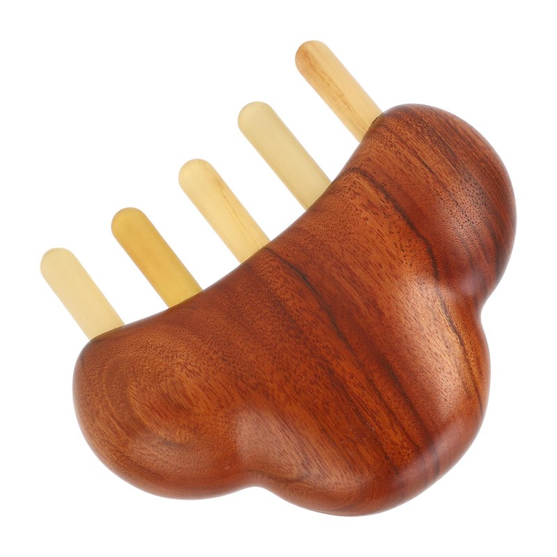 Rosewood Meridian Comb Wide Comb Teeth Reduce Stress Wooden Scalp