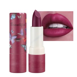 LICHENGTAI Matte Lipstick, Waterproof Matte Nude Lipstick, Beauty Lip Gloss, Sexy Long Lasting Moisturising Lipstick, Durable Lipstick, 3.8 g