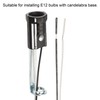 MECCANIXITY E12 Bulb Socket 3.08 Inch Height Candelabra Base LED