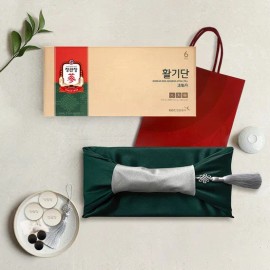 Jeonggwanjang (Hyundai Hmall) [CheongKwanJang] 30 pills of Hyunggidan (wrapper + Norigae packaging) / (현대Hmall) [정관장] 활기단 30환 (보자기+노리개포장)