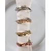 DII Decorative Basic Intertwined Napkin Ring Set, Gold, 6 Count
