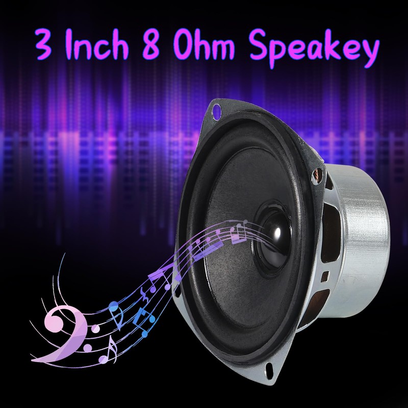 ACEIRMC 2個 10W Mini 3インチ HiFi フルレンジスピーカー 8オーム アンチマグネティックオーディオ 2.0/2.1