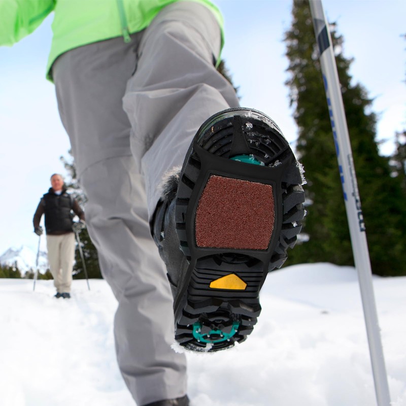 LIOOBO 2 pairs of ice cleats, snow shoe spikes, shoe