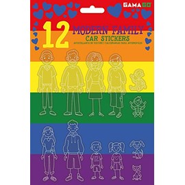 GAMAGO Modern Family Car Stickers,One Size