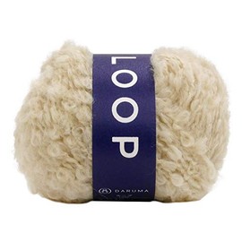 DARUMA 5850 Loop Yarn, Extra Thick, Col.7, Beige, 1.1 oz (30 g), Approx. 141 ft (43 m)