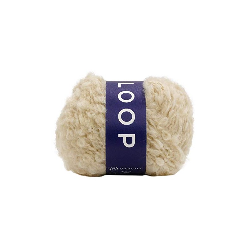 DARUMA 5850 Loop Yarn, Extra Thick, Col.7, Beige, 1.1 oz