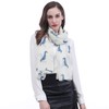 Lina & Lily Dachshund Dog Pattern Lightweight Scarf Scarf, cream