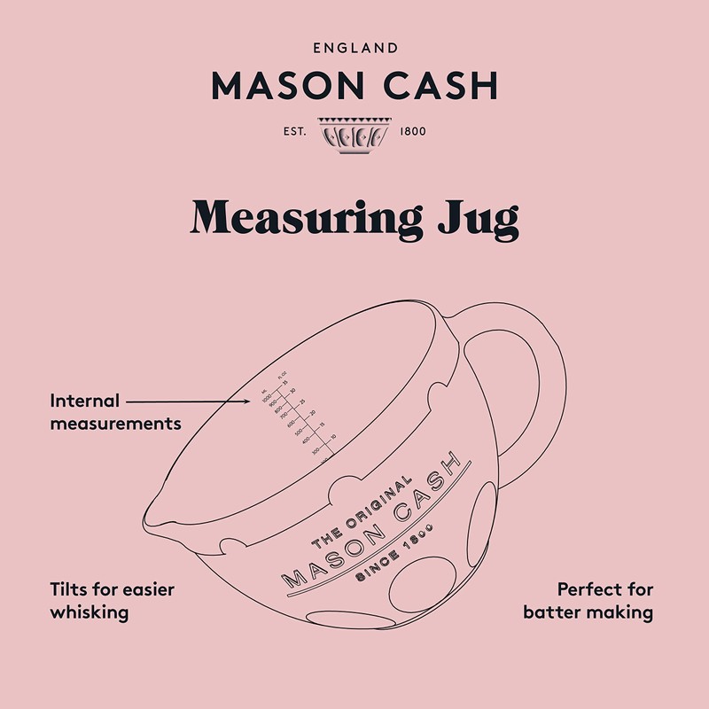 Mason Cash Innovative Kitchen 1 L Measuring Jug, Off-White
