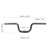 Mountain Bike Handlebar 25.4mm Diameter 580mm Extra Long Handlebar Aluminum