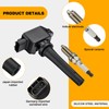 BDFHYK Ignition Coils UF656 and Iridium Spark Plug 93501 Compatible