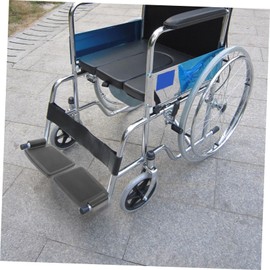 Baluue 2pcs Wheelchair Footrest Pad Elevating Leg Rest Accessory for Comfortable Support Lightweight Replacement Foot Plate for Wheelchair Users