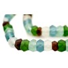 TheBeadChest Earth Mix Faceted Recycled Java Sea Glass Beads -