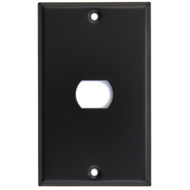 Matte Black Single 1 Gang Single 1 Despard Switch Plate