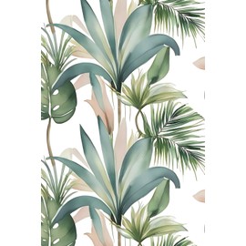 Sago Palm Watercolor Journal: Nature-Inspired Notebook for Women & Men, 6 x 9, 120 College Ruled Pages
