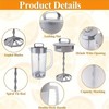 Mixing Pitcher for Drinks with Lid-Wide Mouth Juice Pitcher,Includes Plastic