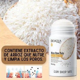 Mascarilla Facial De Arcilla De Arroz En Barra Bioaqua Viaje                                                                                          