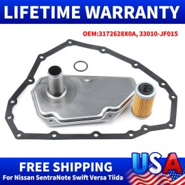 CNPAPC Auto Transmission Oil Filter & Gasket Kit For Nissan Versa 1.6L 1.8L 33010-JF015