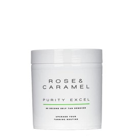 Rose & Caramel Purity Excel 60 Second Miracle Express Self Tan Remover Exfoliating Tan Eraser 440g fake tan remover, body scrub express tan eraser