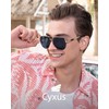 Gafas de Sol Deportivas, Cyxus, Unisex, Oro y visión Nocturna,