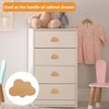 Clouds Shaped Wooden Knobs, 6Pcs Wood Drawer Knobs Cloud-Shaped, Cloud-shapeds