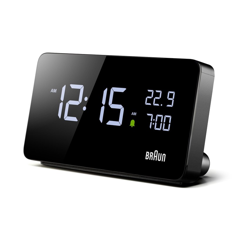 Braun Digital Alarm Clock with LCD Display, 2X USB-C Ports