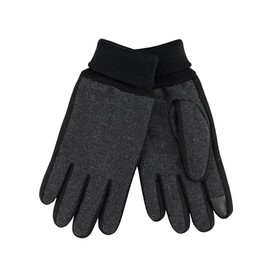 Kenneth Cole Reaction Men's Herringbone Gloves, Black, Medium