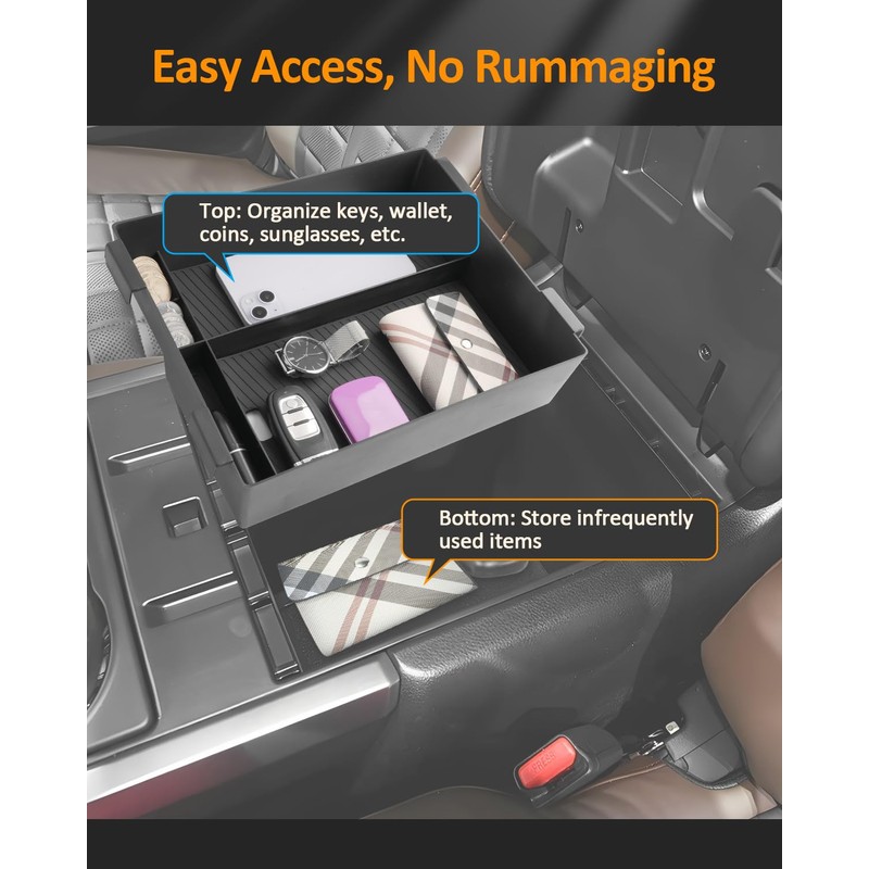 CDEFG for Nissan Titan 2020-2025 Accessories Center Console Organizer Tray