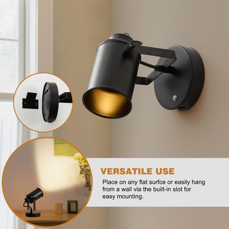 Vitnucrol Rechargeable Spot Lights Indoor with Remote, 5500mAh Battery Operated