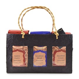 Churchill Coffee Gift Set - Three 12 oz bags - Sinless Pastry - Hazelnut Cream - Breakfast Blend - Whole Bean
